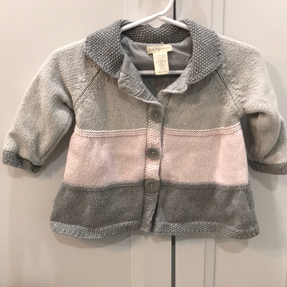 First impression button sweater